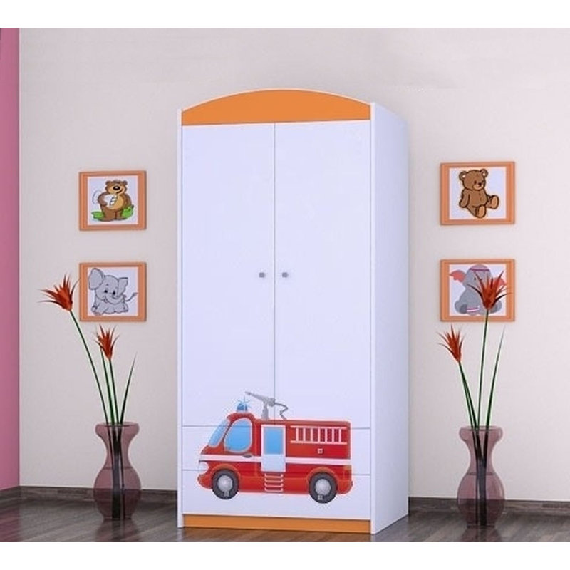Brenner 2 Door Wardrobe, Orange