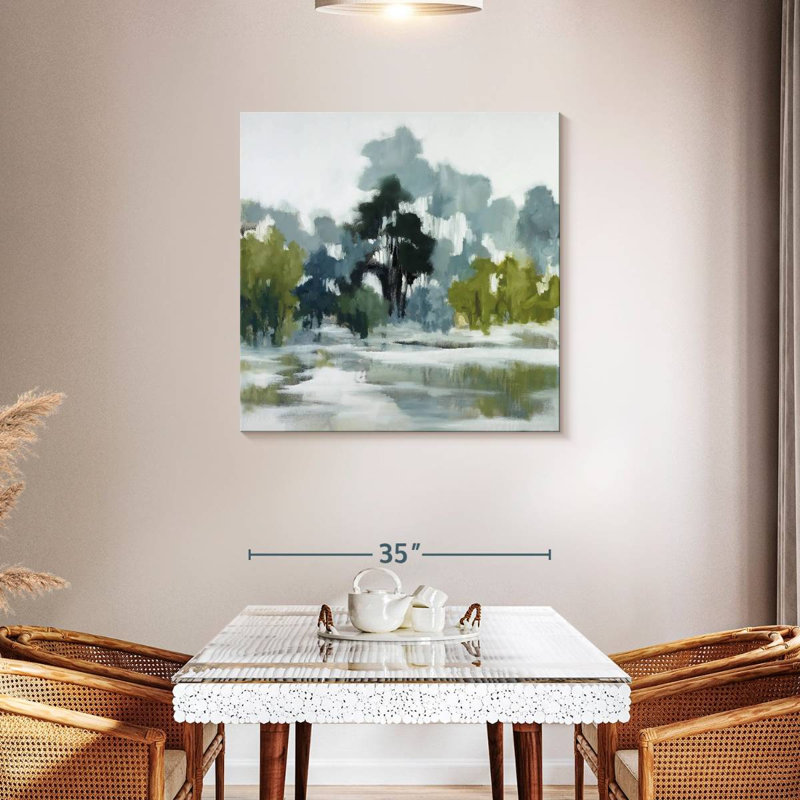 River Reflections, 36" H x 36" W