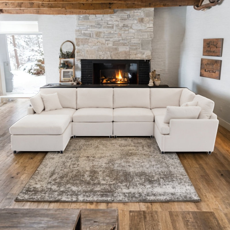 Canapé Shehorn, Polyester beige