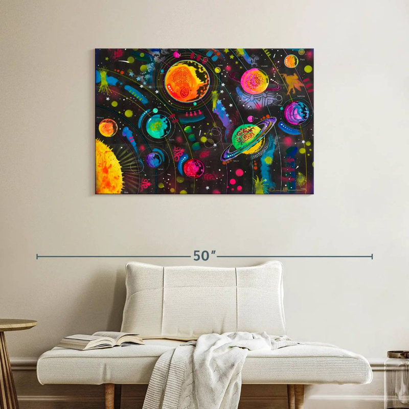 Oberle Colourful Solar System, 26" H x 39" W