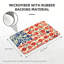 Multicolore tapis rouge rouge et bleu pour porte d'entrée, 24 po x 36 po