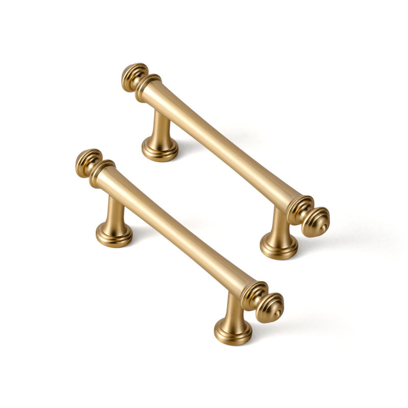 Gracieuses poignées d'armoire, 3", Champagne champagne