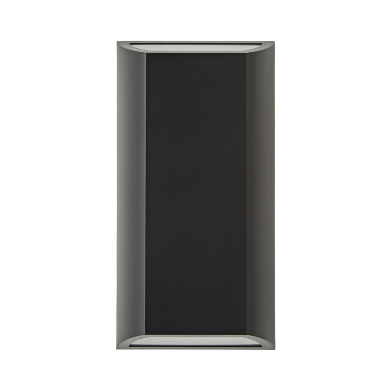 Matte Black 22cm H Integrated LED Outdoor Sconce