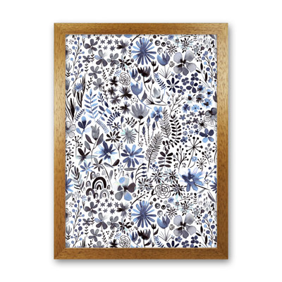 Winter Ink Flowers - Print