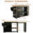81.5'' Kitchen Island With Extendable Dining Table For 4-6 Person,kitchen Island With Storage 2 Drawers 2 Side Open Shelves,two-tone Table With Double-sized Storage-1927466150