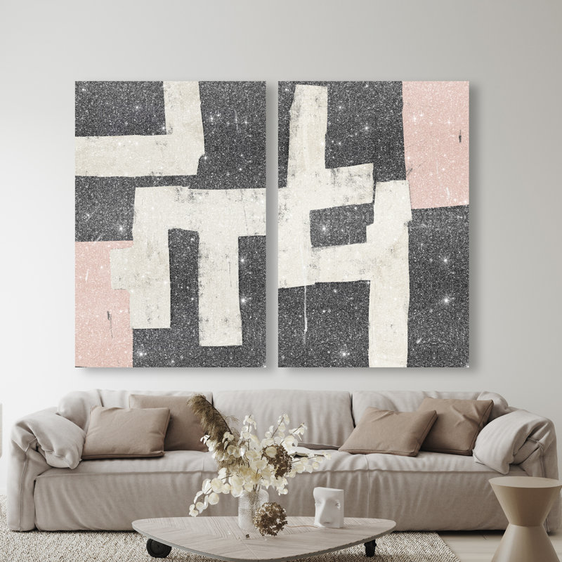 Placed Together Set Set by Oliver Gal, 36"H x 54"W, Gallery Wrapped