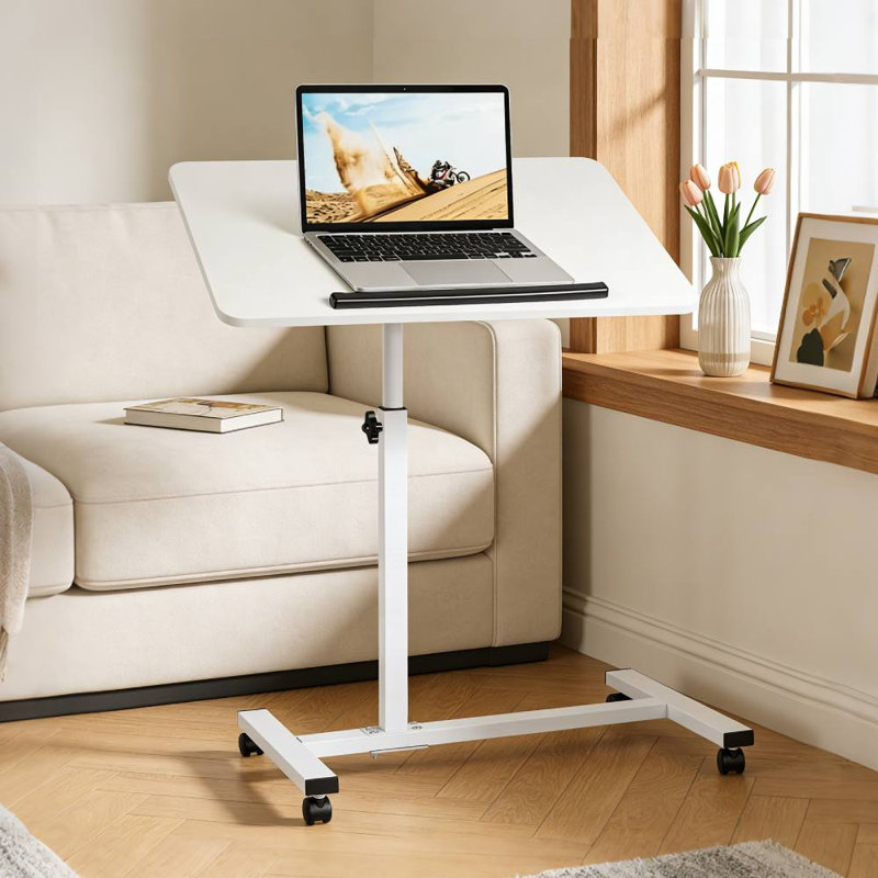 White Movable Desk