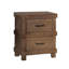 Table de chevet en bois avec 2 tiroirs