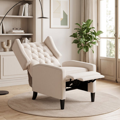 Fauteuil inclinable à dossier manuel l 27,2 po à dossier poussoir classique