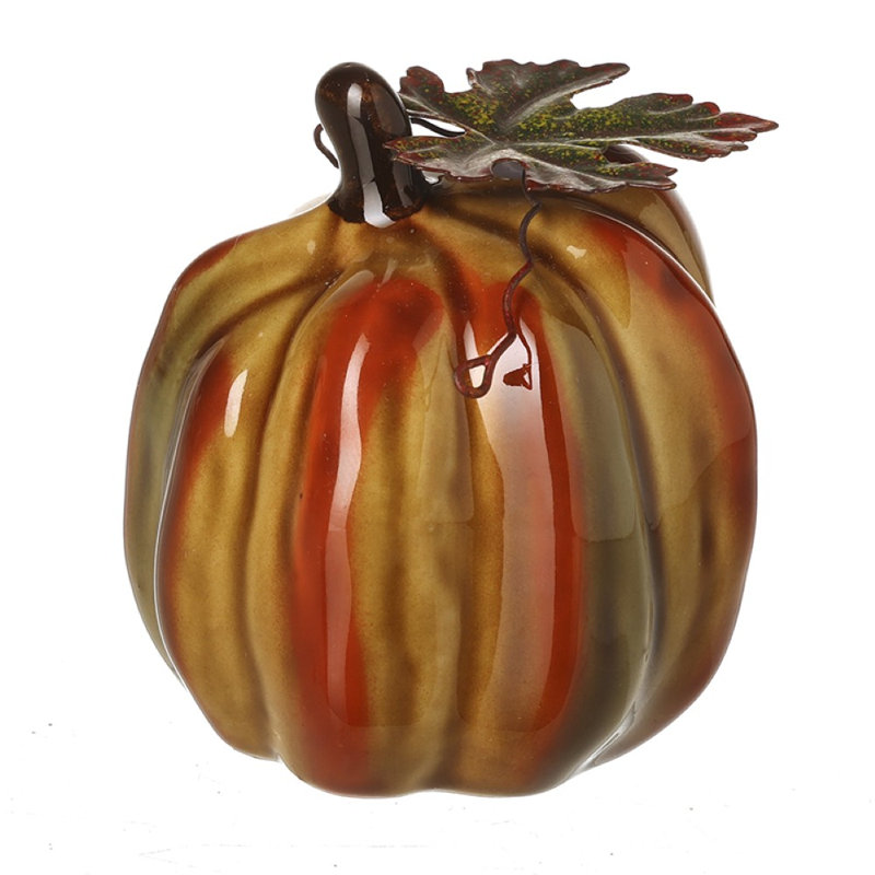 Pumpkin Decoration with Leaf