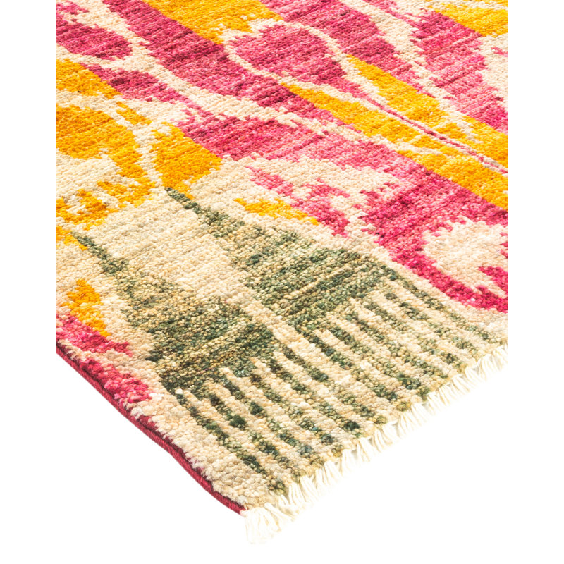 Contemporary One-of-a-Kind 6' 0" X 9' 1" Hand Knotted Area Rug