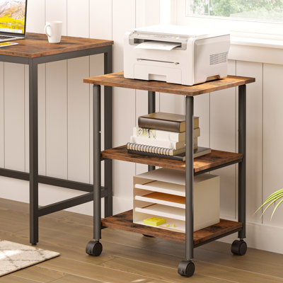 29.9'' H x 19.1'' W Printer Stand with Wheels