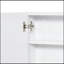 Armoire de salle de bain à miroir de haute qualité, armoire à pharmacie à cadre en acier 24 po x 22 po, rangement mural avec portes doubles, blanc