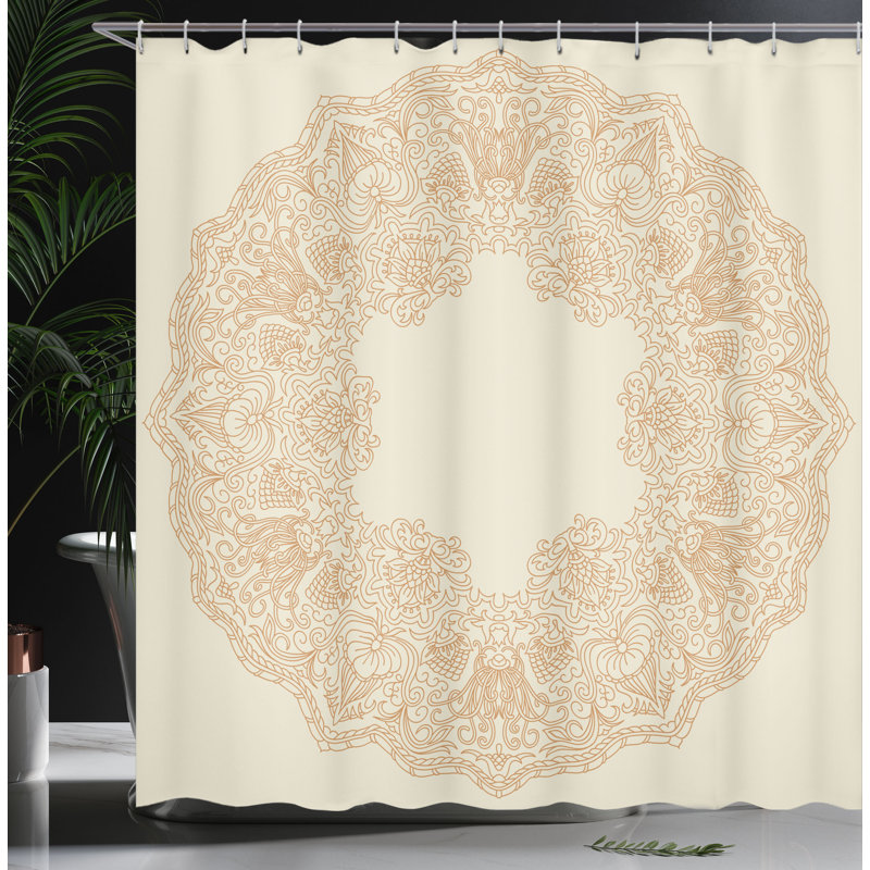 Shower Curtain with Hooks Included, 84"H x 69"W