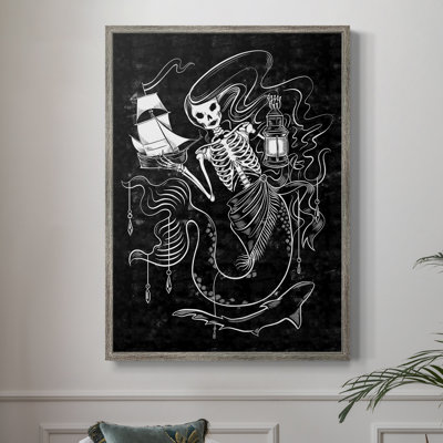 Pirate Mermaids I, reproduction encadrée - bois massif