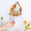 Solid Wood Wall Organizer with Key Hooks
