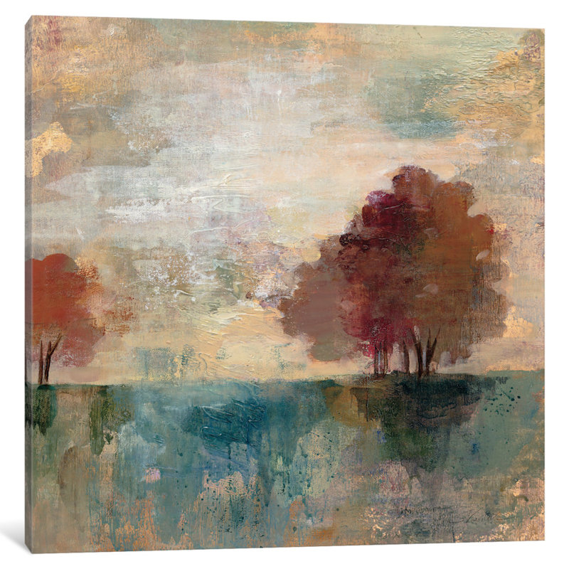 "Paysage monogramme I" par Silvia Vassileva, reproduction d'art sur toile tendue, H 12 po x l 12 po x P 1,5 po