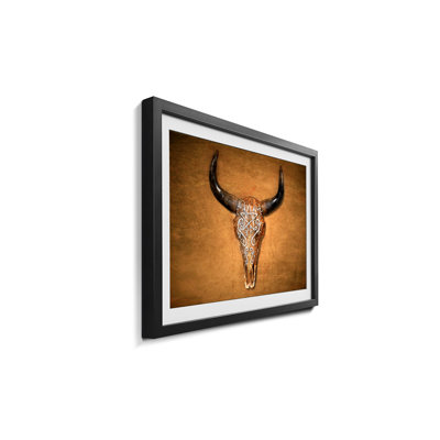 Bison Skull - Single Picture Frame Print