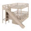 Lit superposé polyvalent avec glissade, escalier de rangement et 2 tiroirs-1622459605