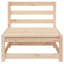 Canapés de patio sans accoudoirs en bois massif 27,6 po x 27,6 po x 26,4 po Ophelia & Co.-1779883476-1800937542