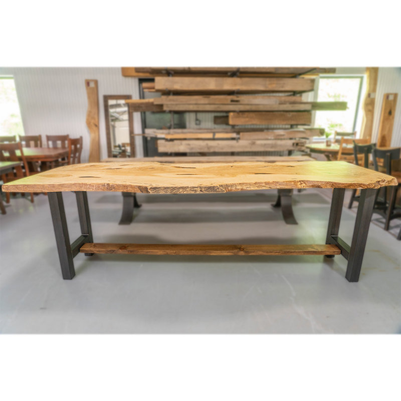 100" Ash Live Edge Counter Height Table
