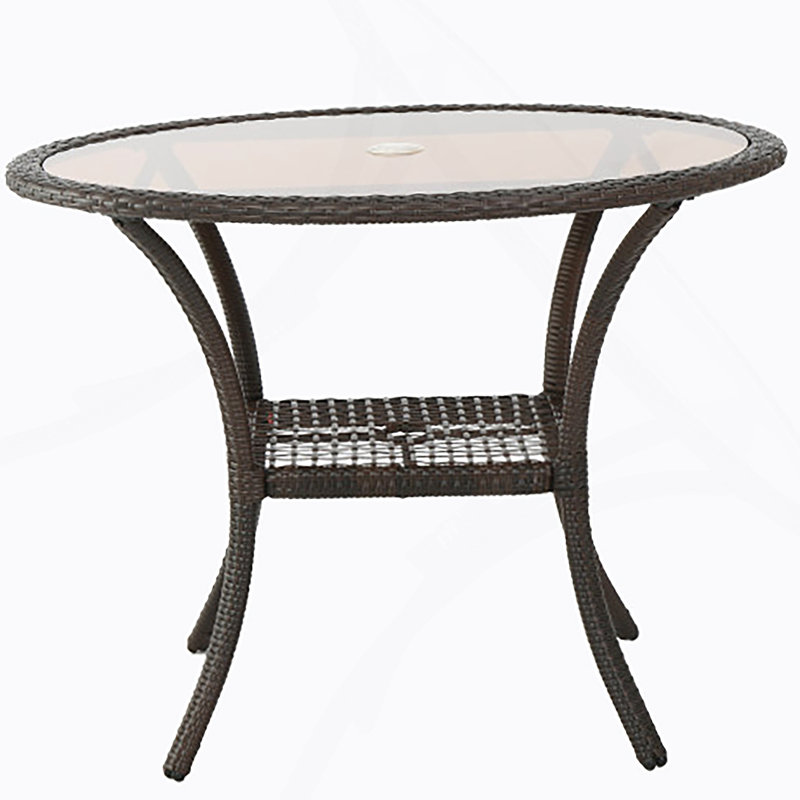 Table d'extérieur en résine, ancienne version 56225.00TBLBRN