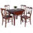 Darrens Table 5-pc Drop Leaf Dining Table With 4 Renaissance Chairs, Walnut-350527904