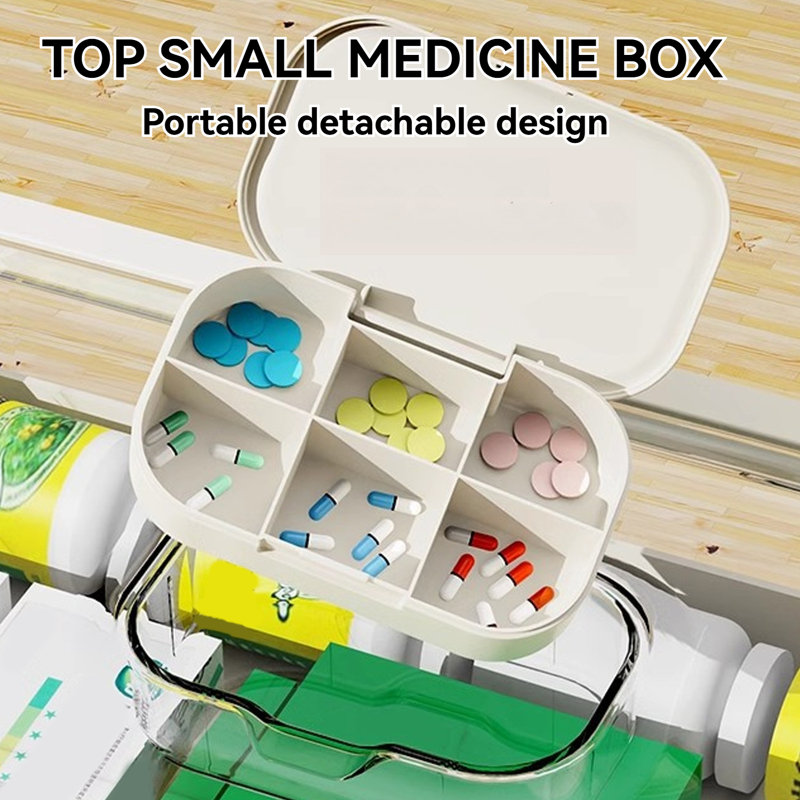 Large Portable Medicine Box Moisture-Proof Visual For Home And Travel