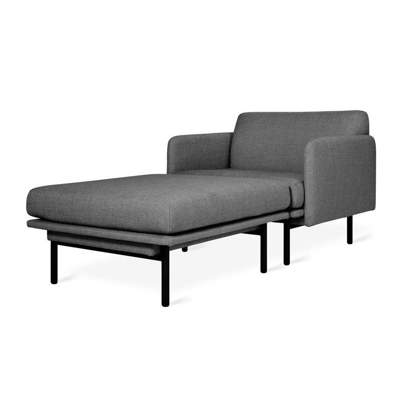 Foundry 2-Pc Chaise, Andorra Pewter Performance Basketweave