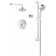 Timeless Thermostatic Complete Shower System with Rough-in Valve