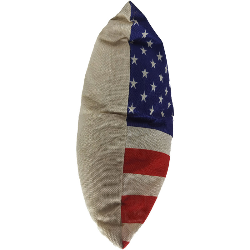 Patriotic American Flag Indoor/Outdoor Square Throw Pillow