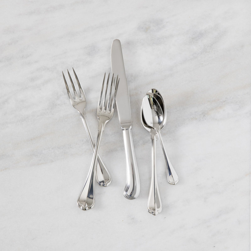 San Marco 5 Piece 18/10 Stainless Steel Flatware Set, Service for 1
