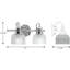 Rosser 2 Light Transparent Dimmable Vanity Light-1978396701
