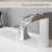 Bathroom Faucets for Sink 3 Hole 8 inch Widespread Bathroom Sink Faucet with Pop Up Drain Double Lever Handle Faucet Bathroom Vanity Faucet Basin Mixer Tap Faucet with Hose-115827450