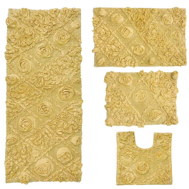 Ensemble de tapis de bain Schoenberger, Jaune