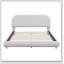 Lit plateforme tapissier avec tissu épais, structure solide et design courbé élégant-937609072-937609075
