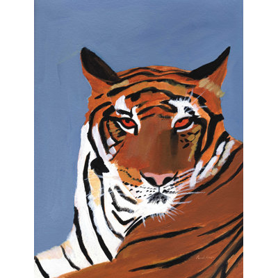 Tigre coloré - reproduction sur toile tendue