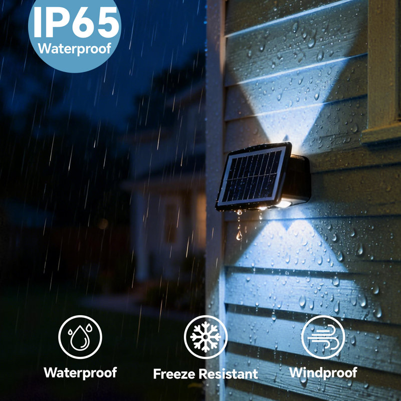 Solar Powered Integrated LED Spotlight Pack, Yellow