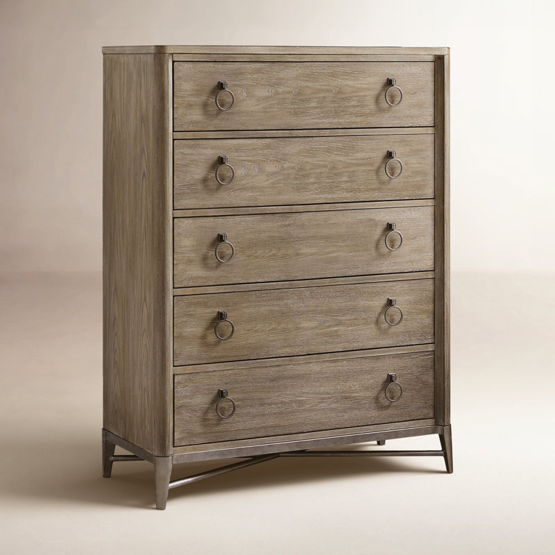 Commode 5 tiroirs Regan, Naturel