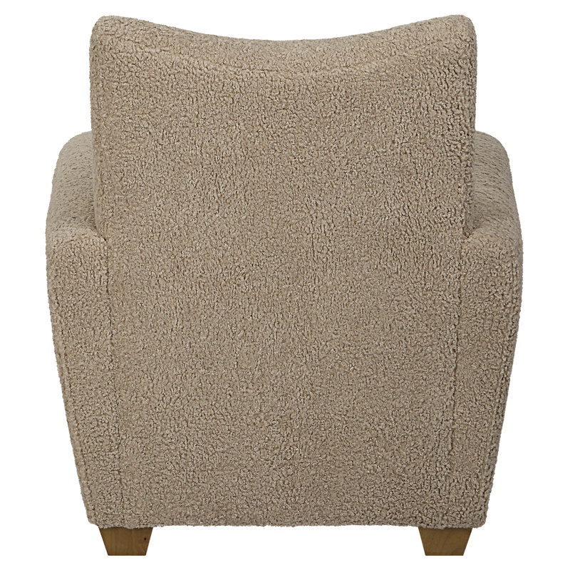 Gloriette Accent Chair, Natural, Beige Polyester