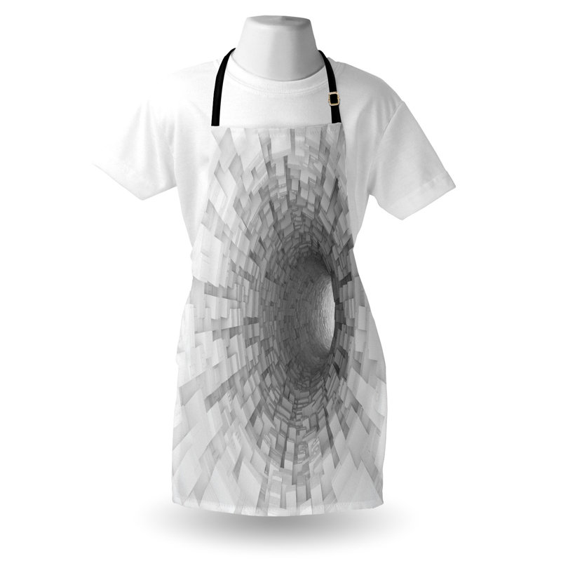 Tablier East Urban Home Scenery unisexe, espace numérique, taille adulte, gris