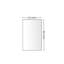 Miroir de salle de bain mural carré 60 po x 22 po, style moderne, support, miroir de 60 po x 22 po à fixation flottante, cadre rouille, angle de suspension de 360 degrés-888457658