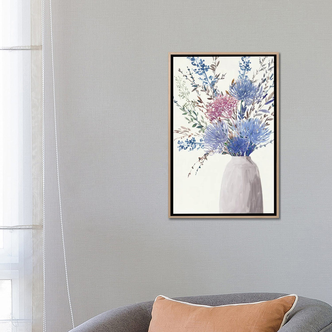 Vibrant Blooms In Subtle Vase