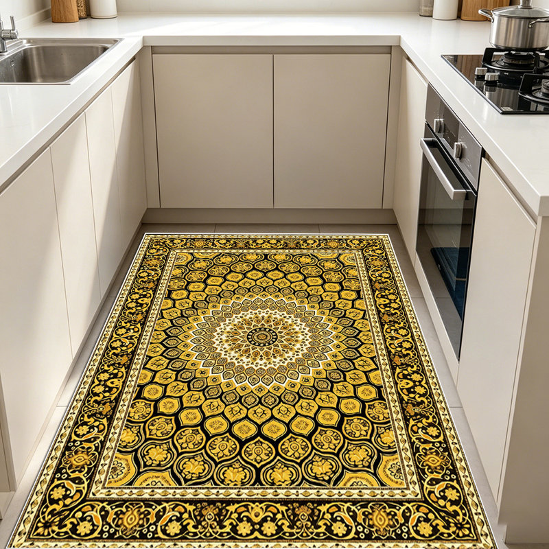 Ethnic-style mandala carpet, soft and easy to maintain, suitable for multiple scenarios, universal for home and commercial spaces, indoor soft furnishing carpet