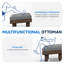 Chaise Adirondack en polyéthylène haute densité avec coussins et repose-pieds -846022717