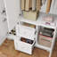 Armoire-penderie blanche