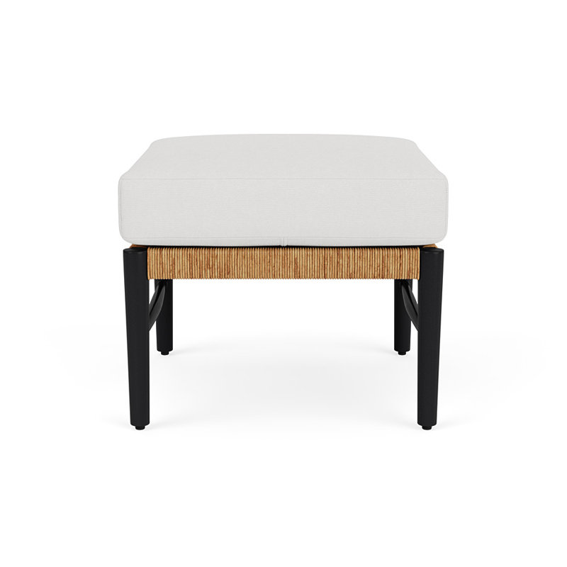 Galloway Outdoor Ottoman, Canvas Natural