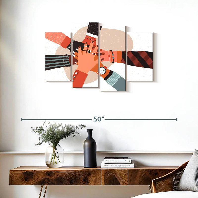 Hiltrud Racial Unity, 22'' H x 36'' W