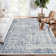 Oriental Machine Washable Rug Non-Slip Area Rug for Living Room Low-Pile Rug Indoor Floor Cover Floral Rug for Bedroom Dining Room Hallway Kitchen Office
