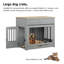Large Dog Crate Furniture with Flip-up Door, Drawer-1717629974